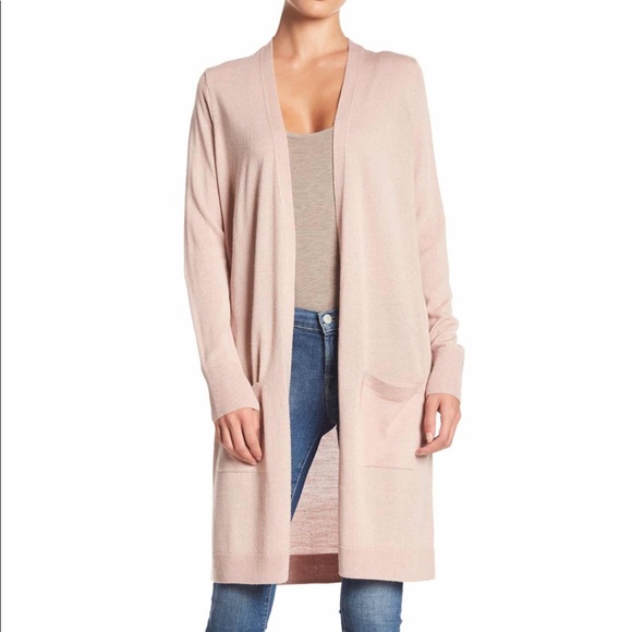 Open Cardigan In Pink Adobe 